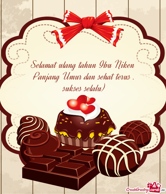 Selamat ulang tahun Ibu Niken