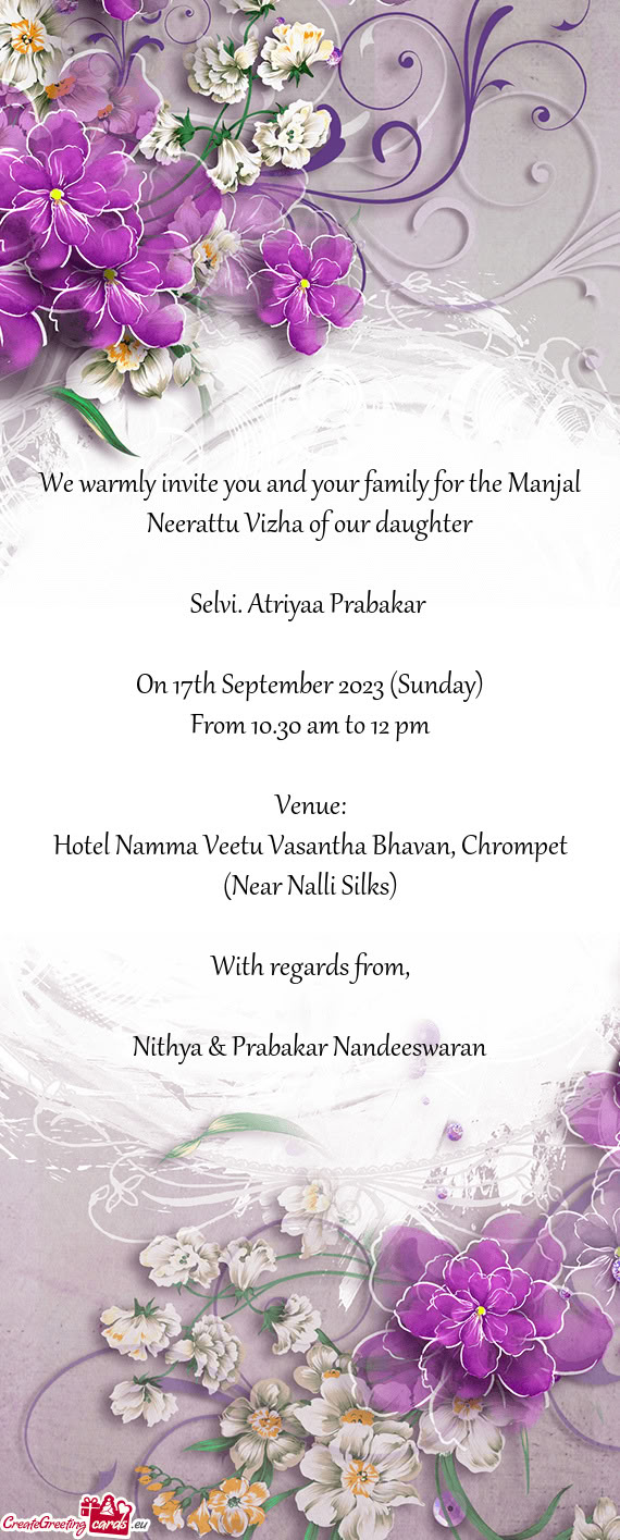 Selvi. Atriyaa Prabakar