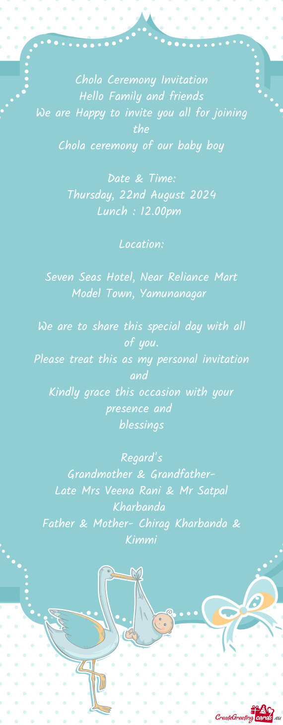 Seven Seas Hotel, Near Reliance Mart Model Town, Yamunanagar