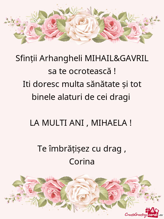 Sfinții Arhangheli MIHAIL&GAVRIL