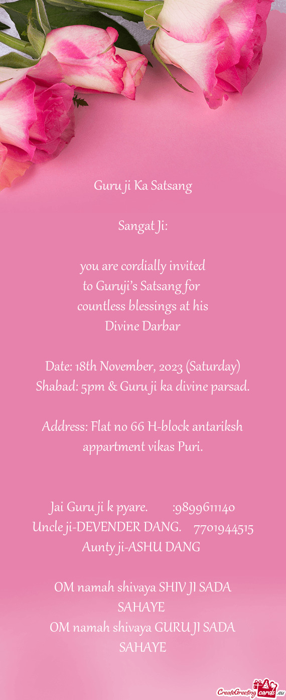 Shabad: 5pm & Guru ji ka divine parsad