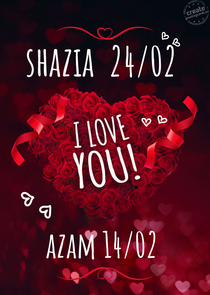 Shazia 24/02 azam 14/02