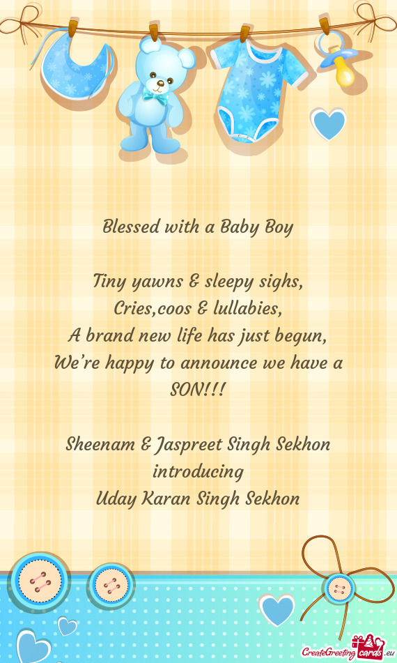 Sheenam & Jaspreet Singh Sekhon introducing