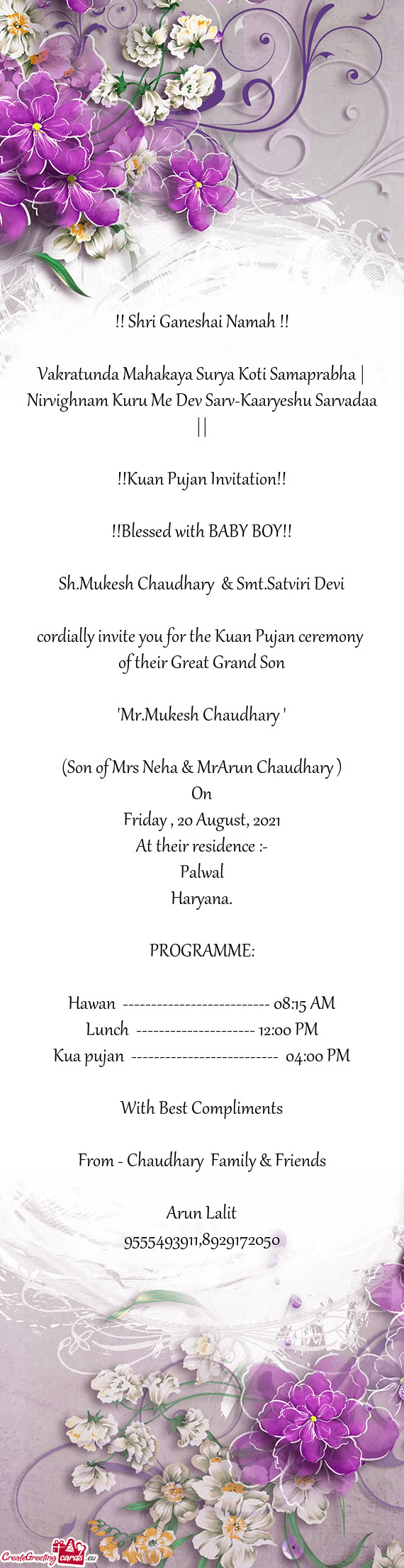 Sh.Mukesh Chaudhary & Smt.Satviri Devi