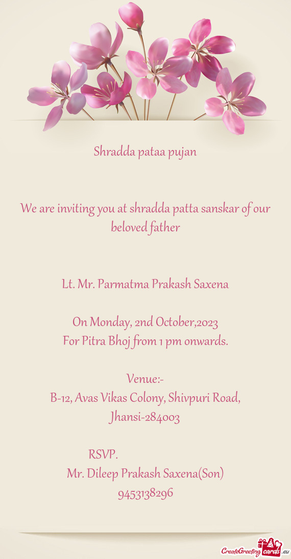 Shradda pataa pujan