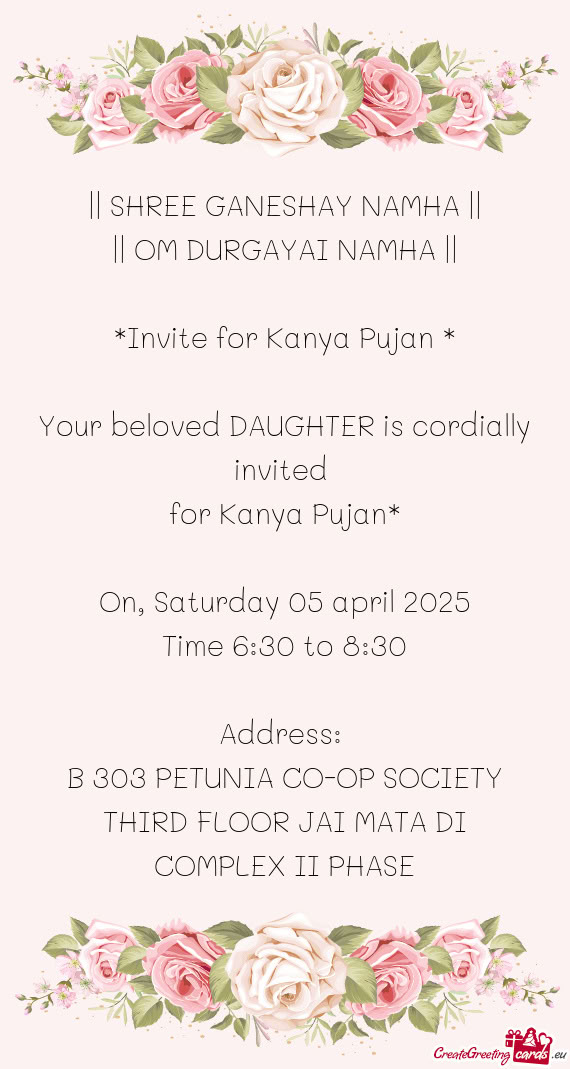 || SHREE GANESHAY NAMHA ||