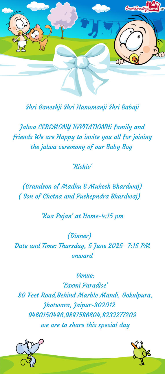 Shri Ganeshji Shri Hanumanji Shri Babaji