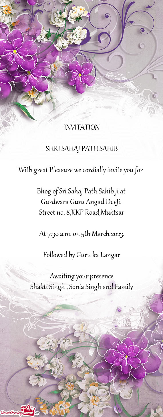 SHRI SAHAJ PATH SAHIB