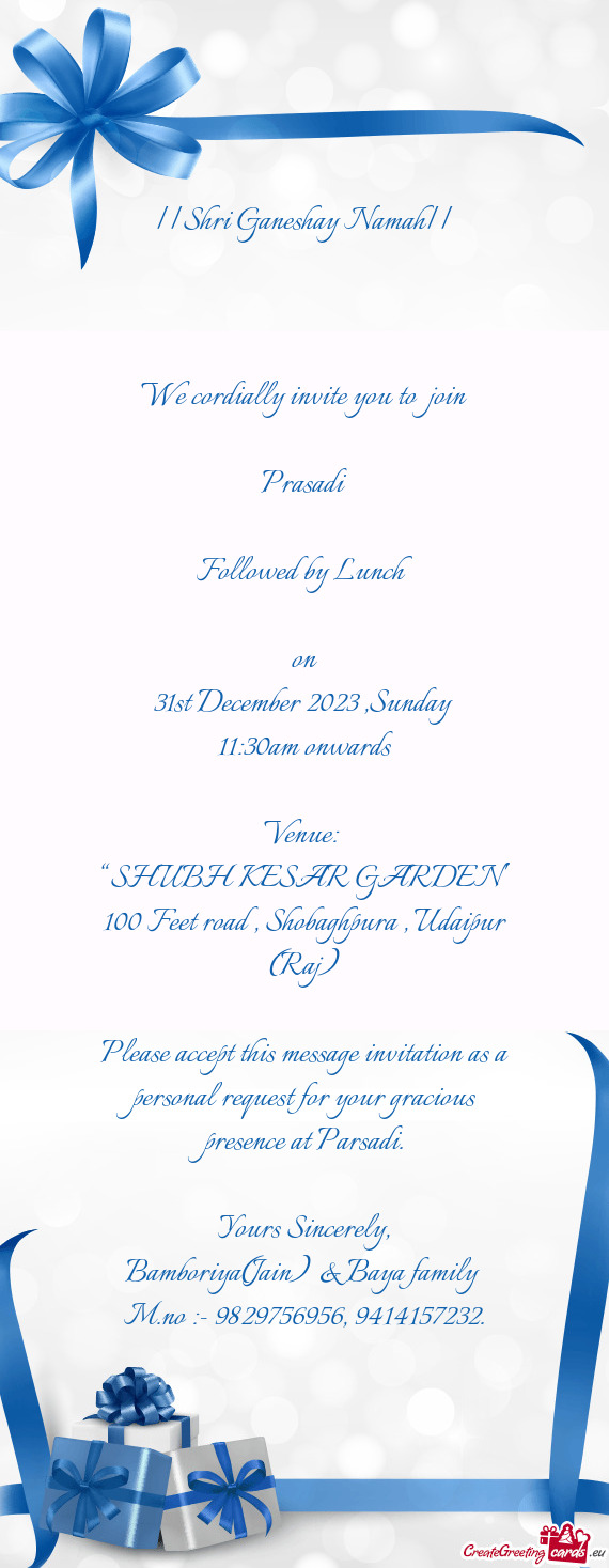 “SHUBH KESAR GARDEN”