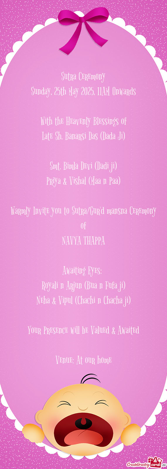 Smt. Bimla Devi (Dadi ji)