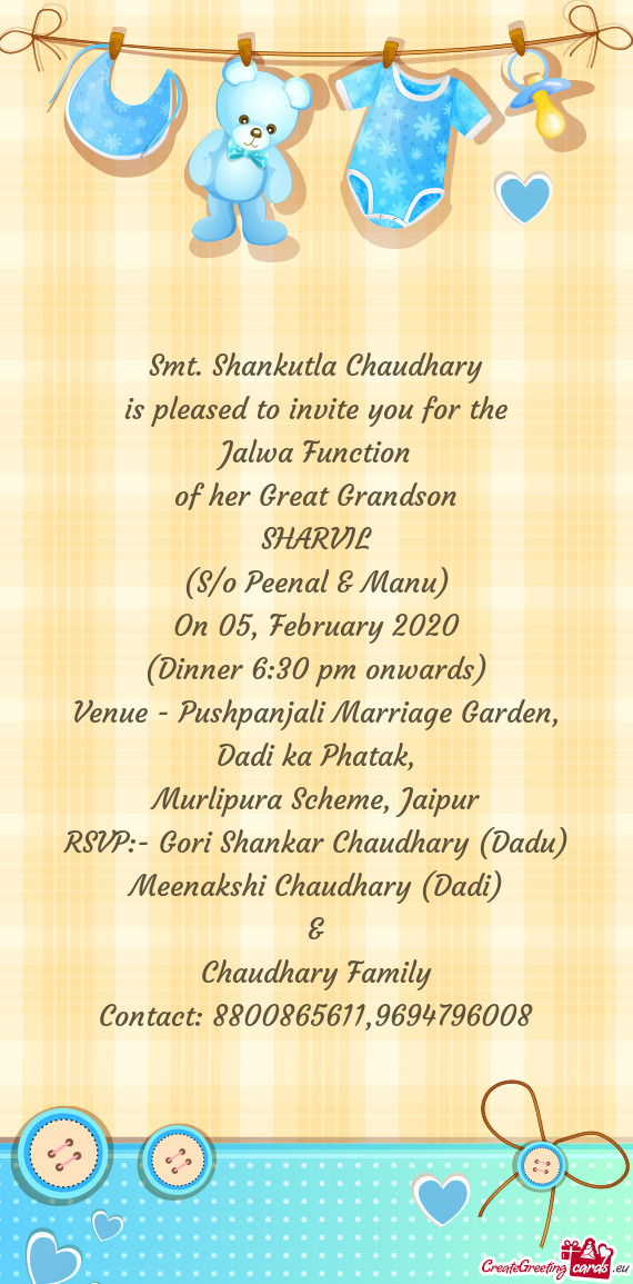 Smt. Shankutla Chaudhary