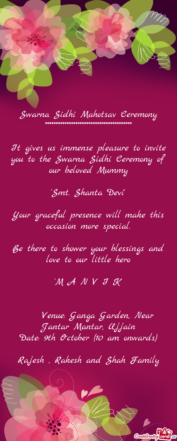 "Smt. Shanta Devi"