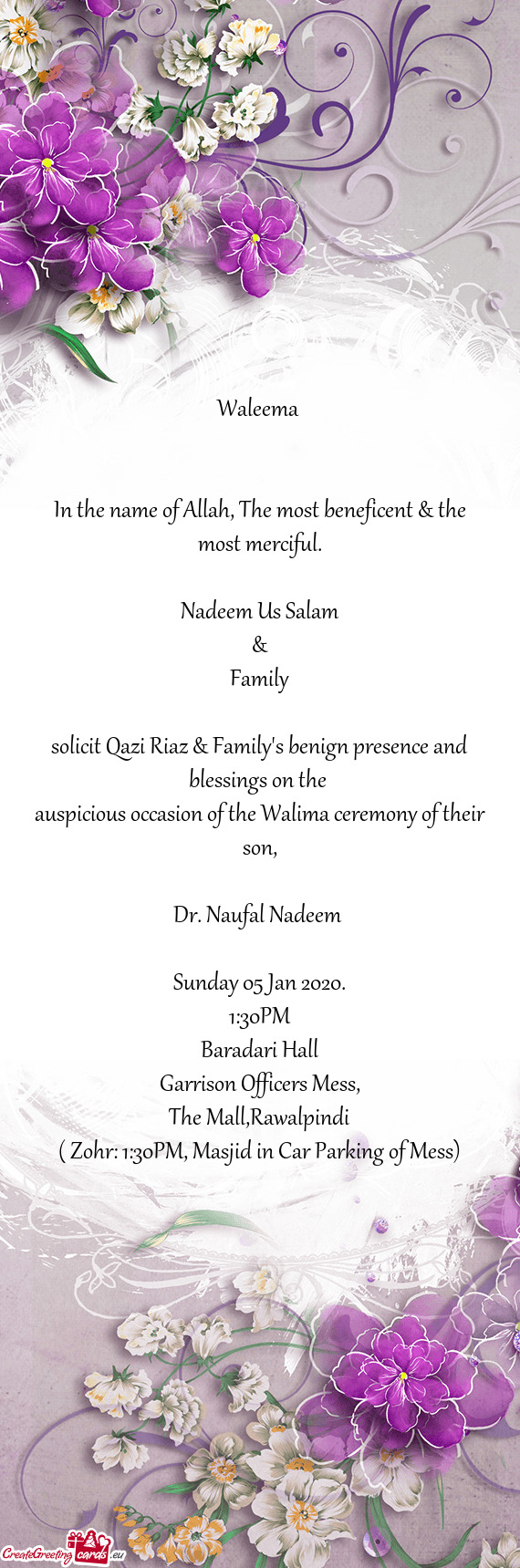 Solicit Qazi Riaz & Family