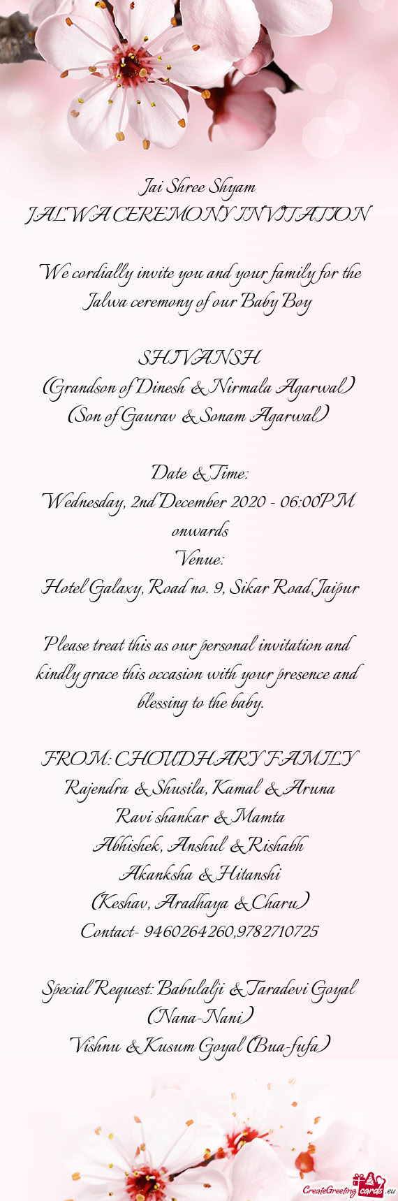 Special Request: Babulalji & Taradevi Goyal (Nana-Nani)