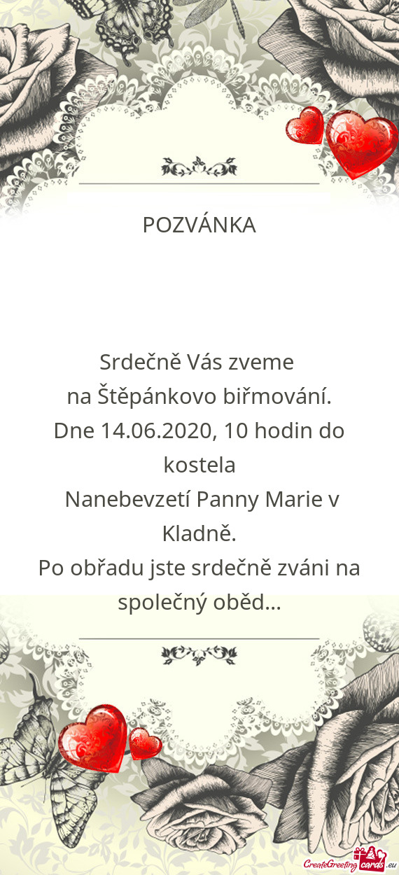 Srdečně Vás zveme