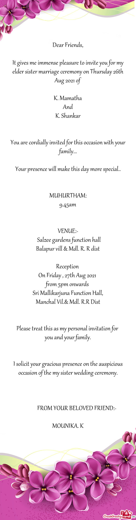 Sri Mallikarjuna Function Hall