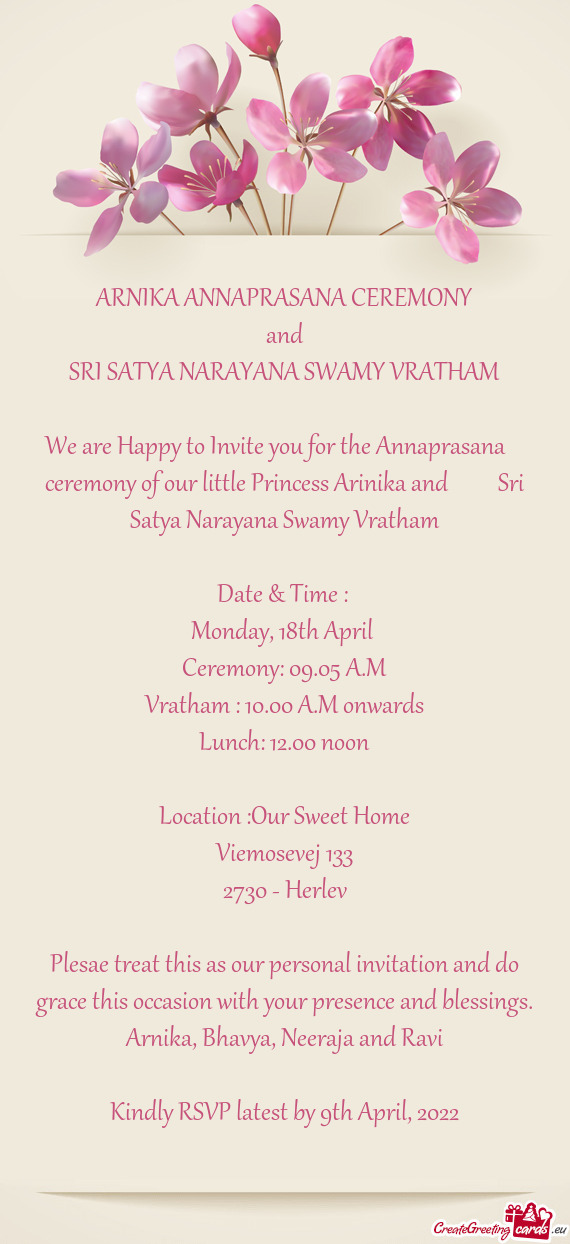 SRI SATYA NARAYANA SWAMY VRATHAM