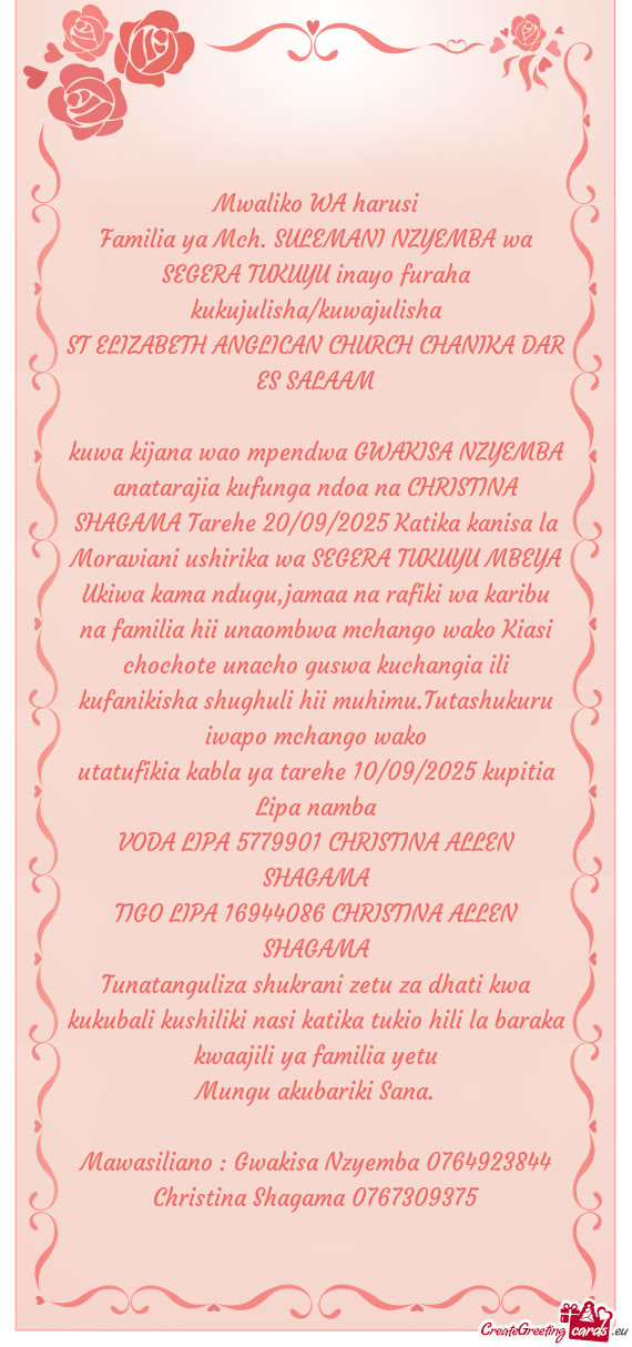 ST ELIZABETH ANGLICAN CHURCH CHANIKA DAR ES SALAAM