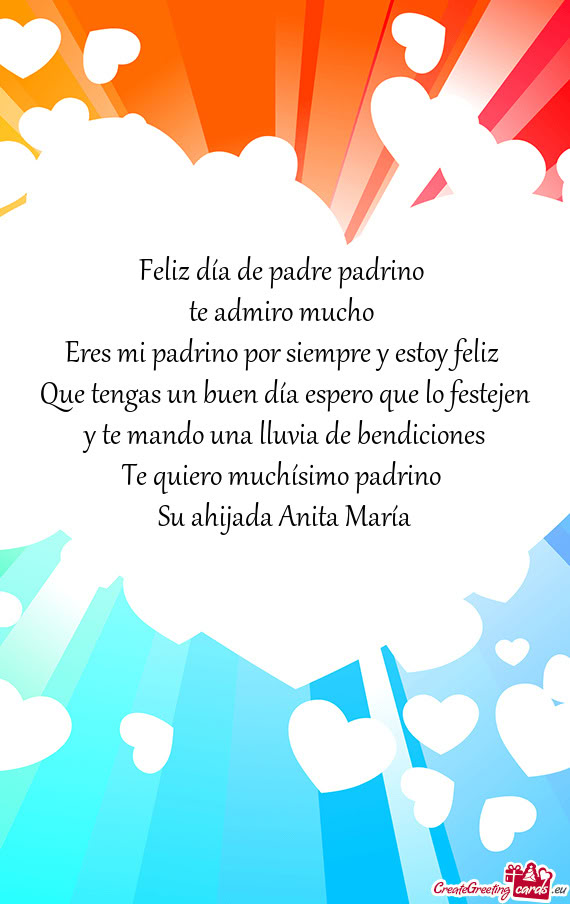 Su ahijada Anita María