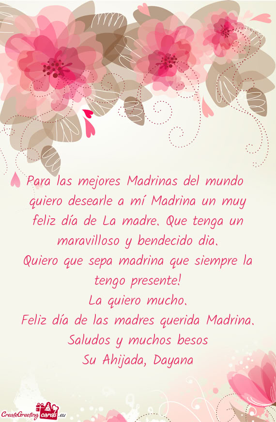 Su Ahijada, Dayana