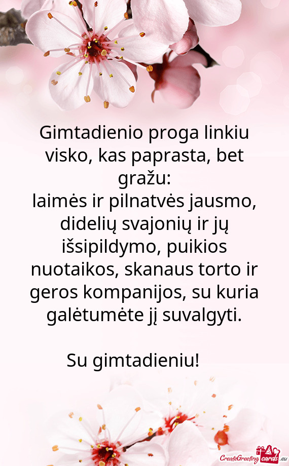 Su gimtadieniu!❤️