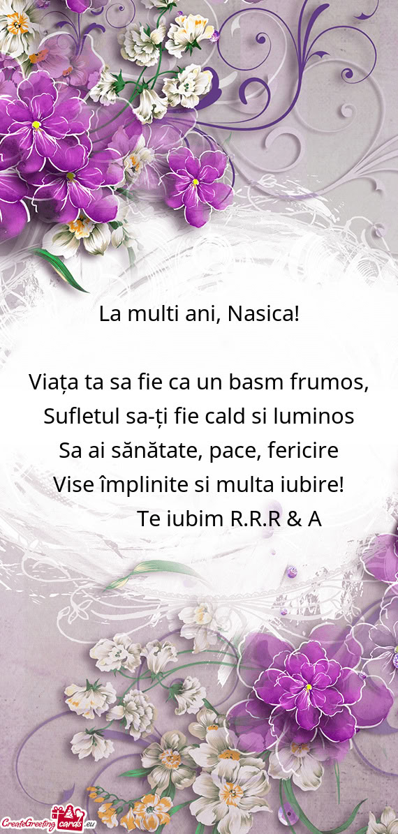 Sufletul sa-ți fie cald si luminos