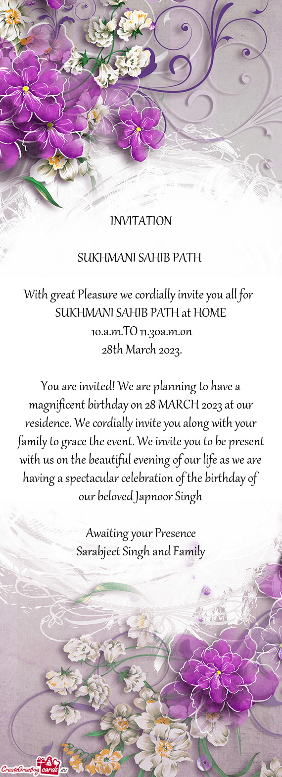 SUKHMANI SAHIB PATH at HOME