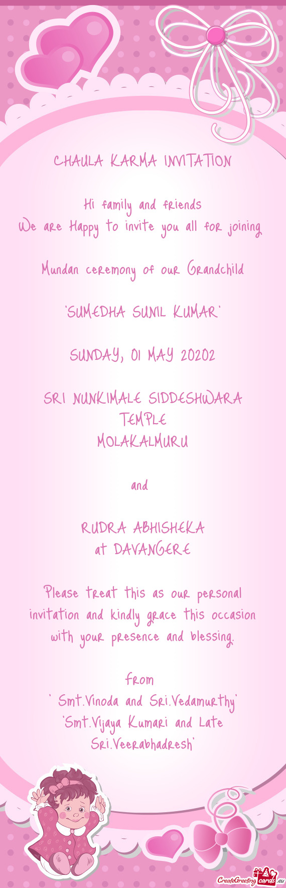 "SUMEDHA SUNIL KUMAR"