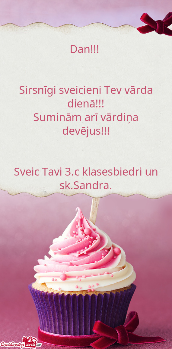 Suminām arī vārdiņa devējus