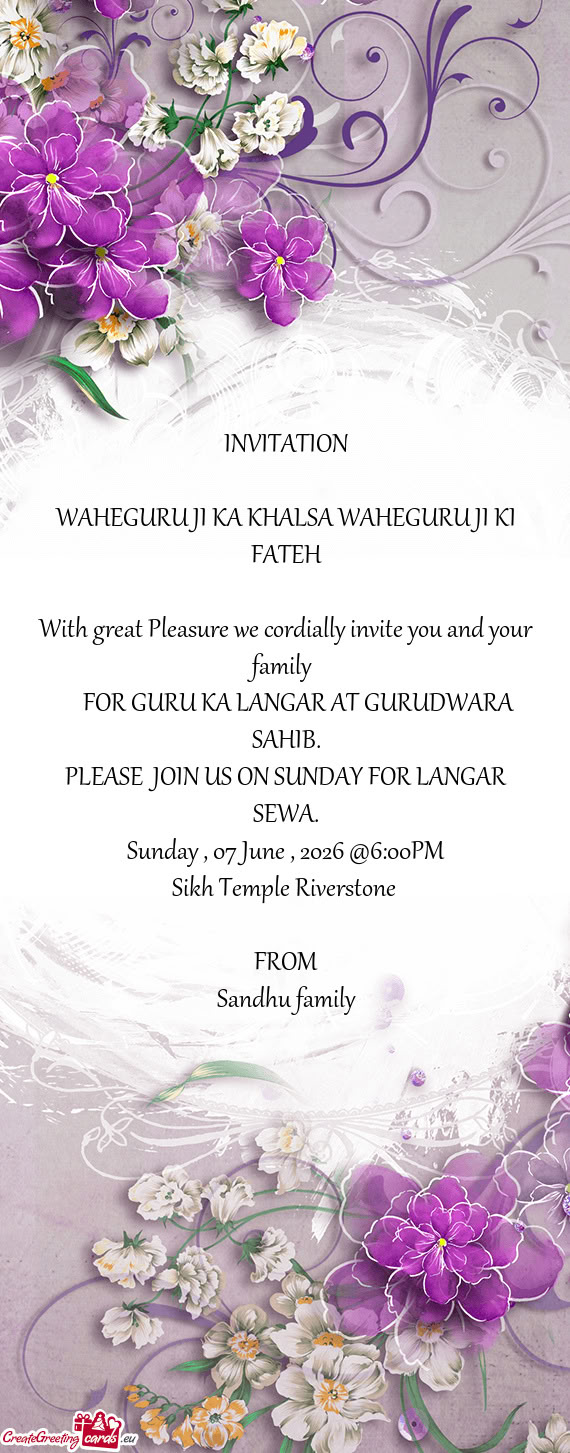 Sunday , 07 June , 2026 @6:00PM