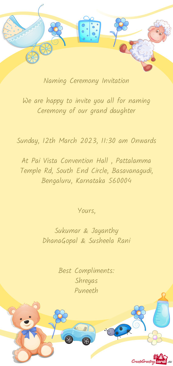 Sunday, 12th March 2023, 11:30 am Onwards