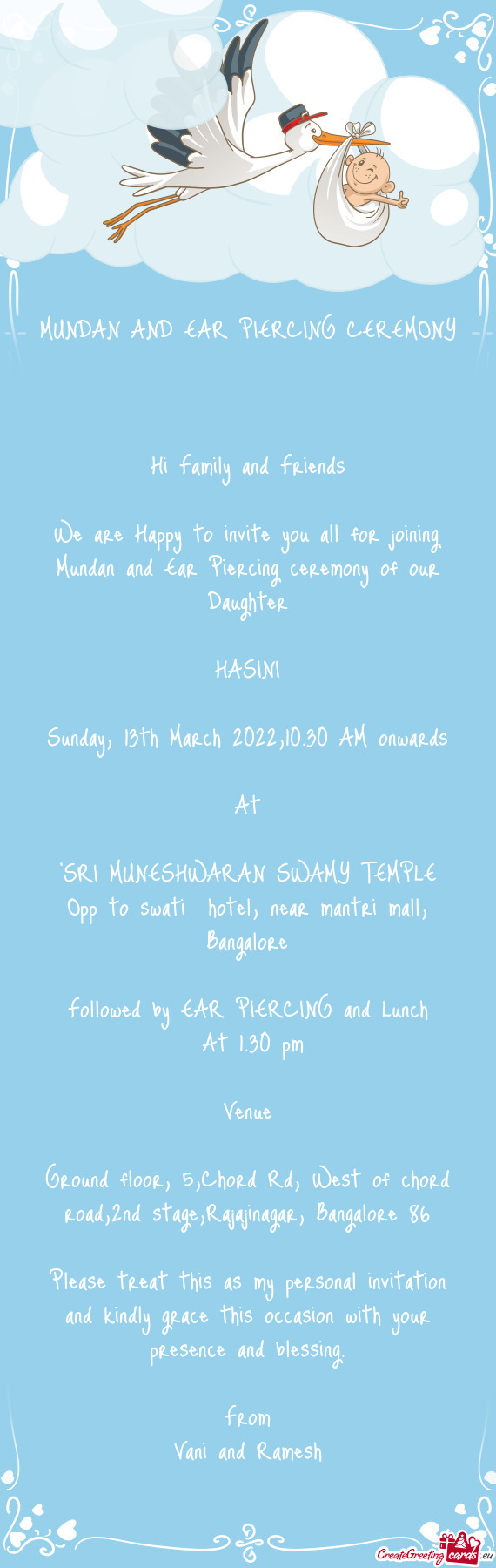 Sunday, 13th March 2022,10.30 AM onwards