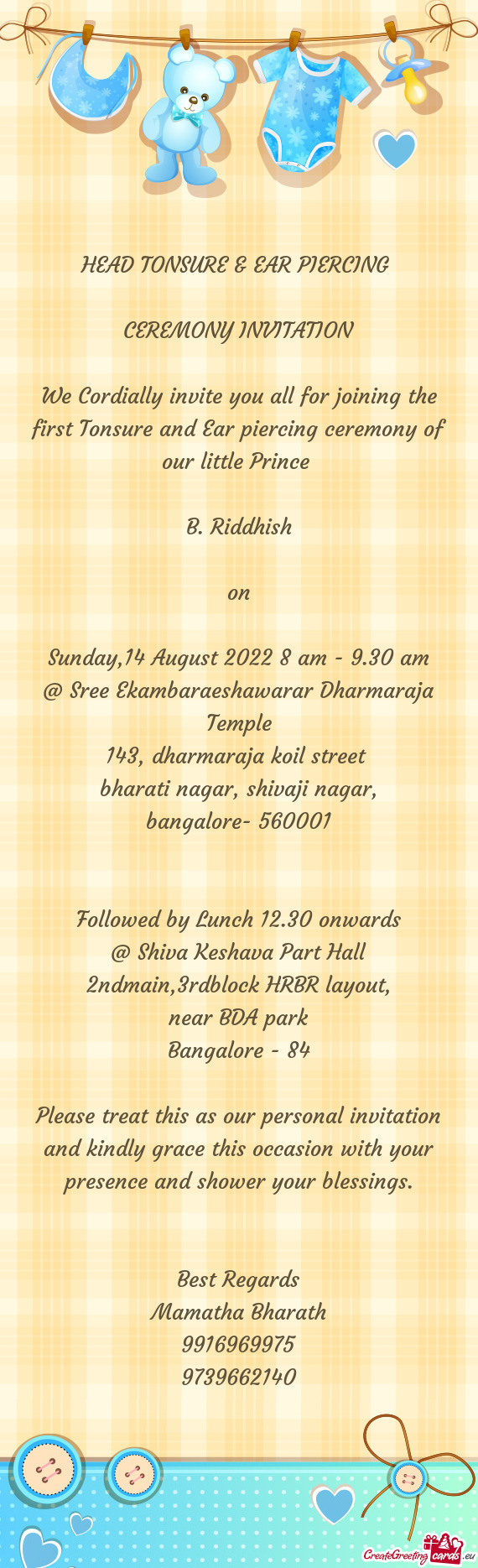 Sunday,14 August 2022 8 am - 9.30 am