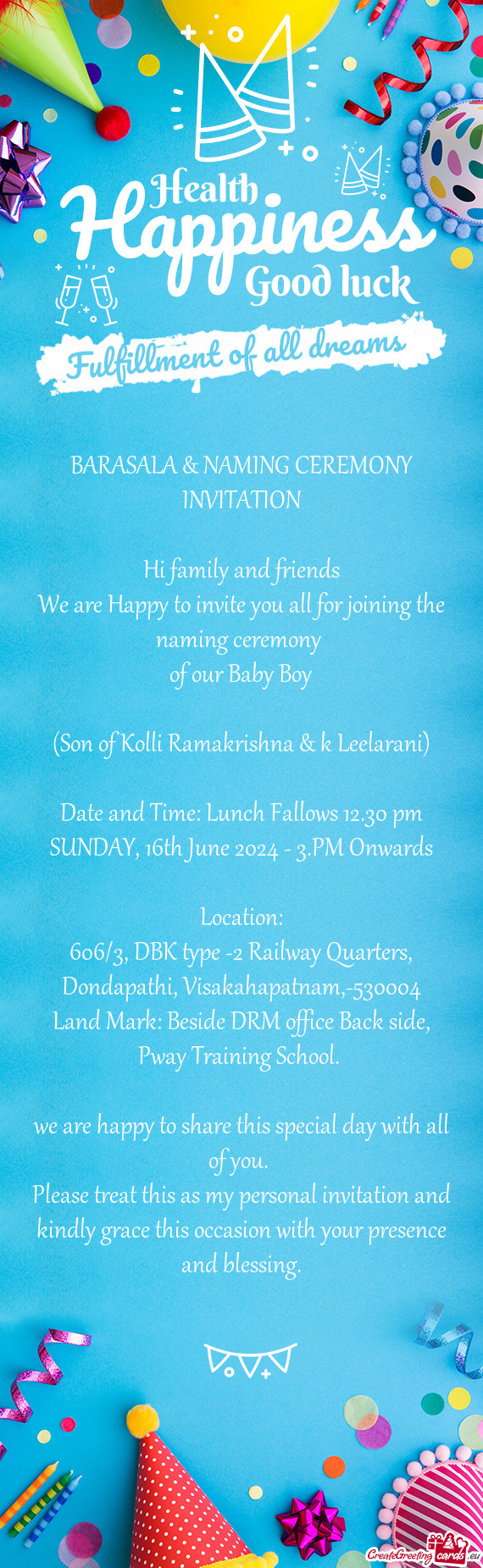 SUNDAY, 16th June 2024 - 3.PM Onwards