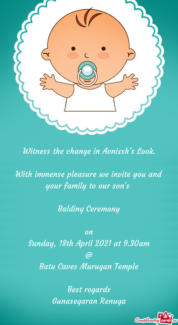 Sunday, 18th April 2021 at 9.30am