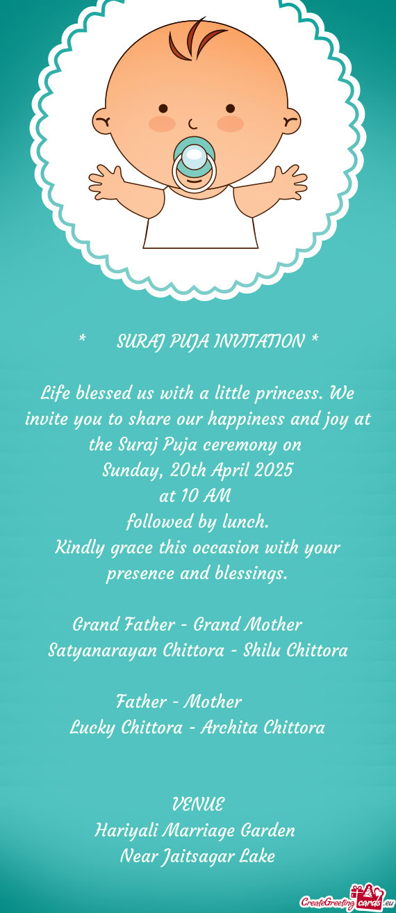 Sunday, 20th April 2025