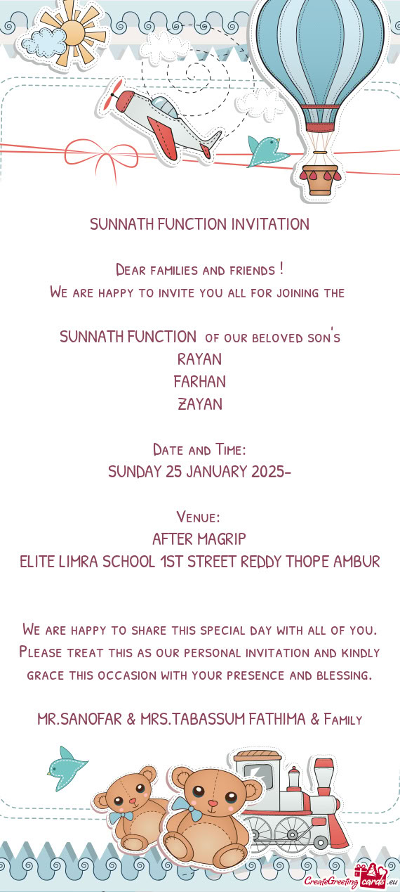 SUNDAY 25 JANUARY 2025