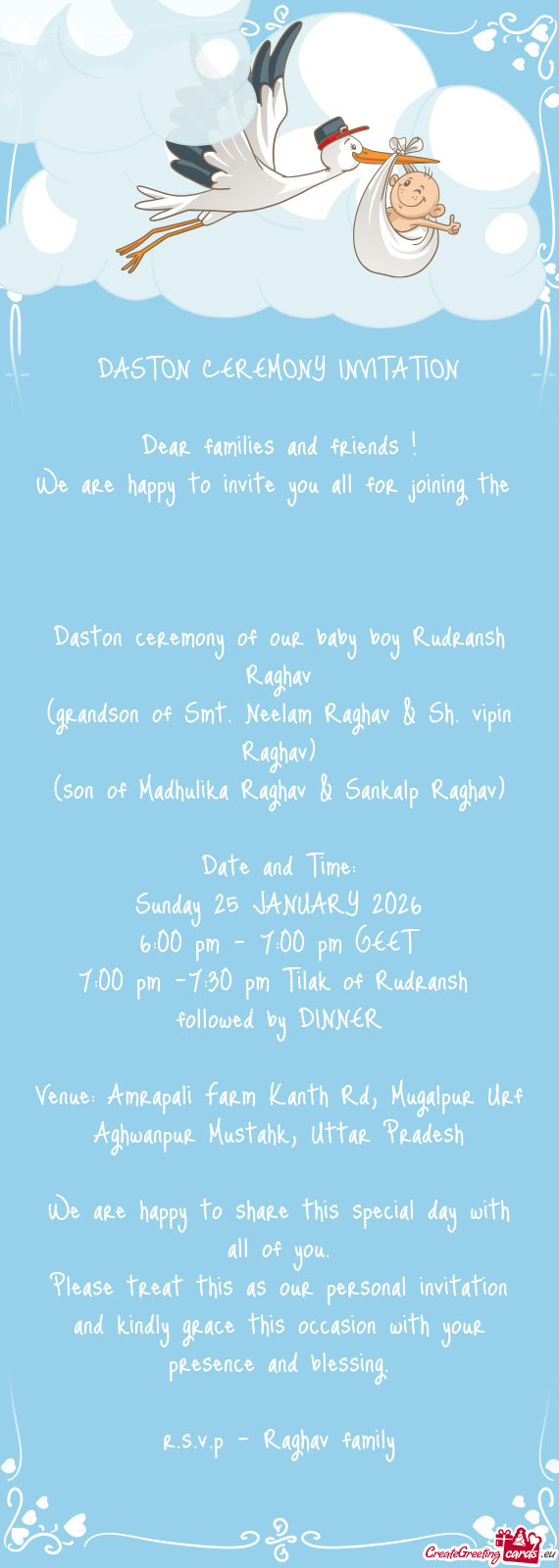 Sunday 25 JANUARY 2026