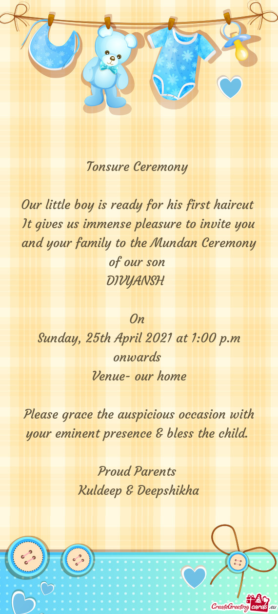 Sunday, 25th April 2021 at 1:00 p.m onwards