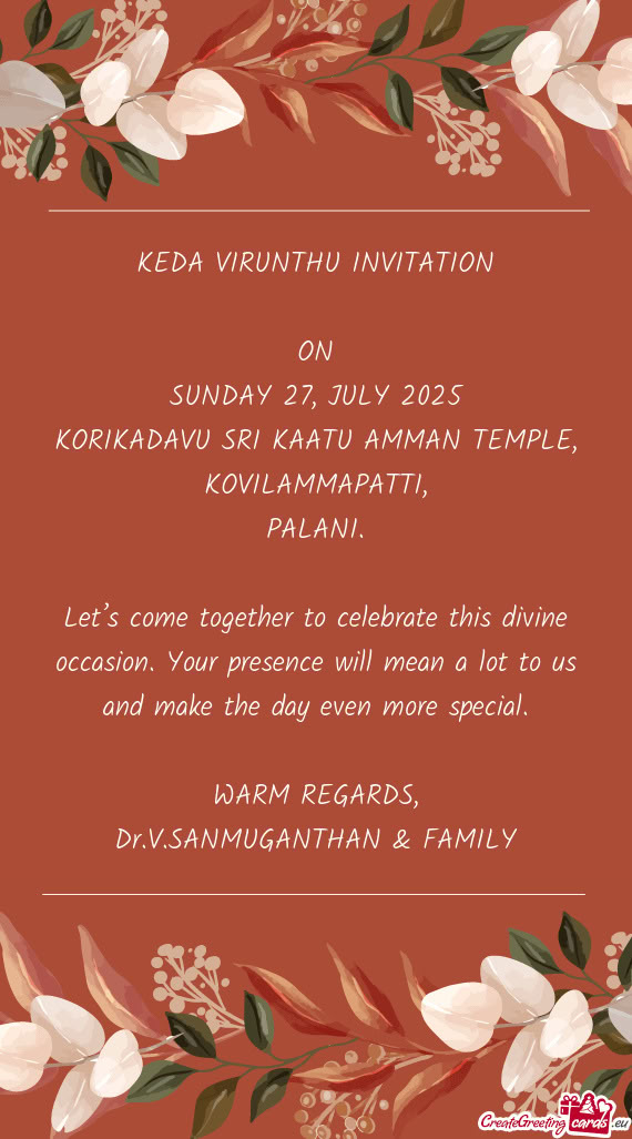 SUNDAY 27, JULY 2025