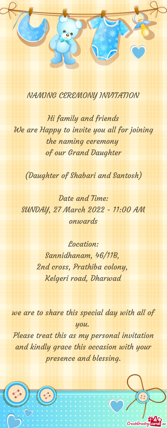 SUNDAY, 27 March 2022 - 11:00 AM onwards