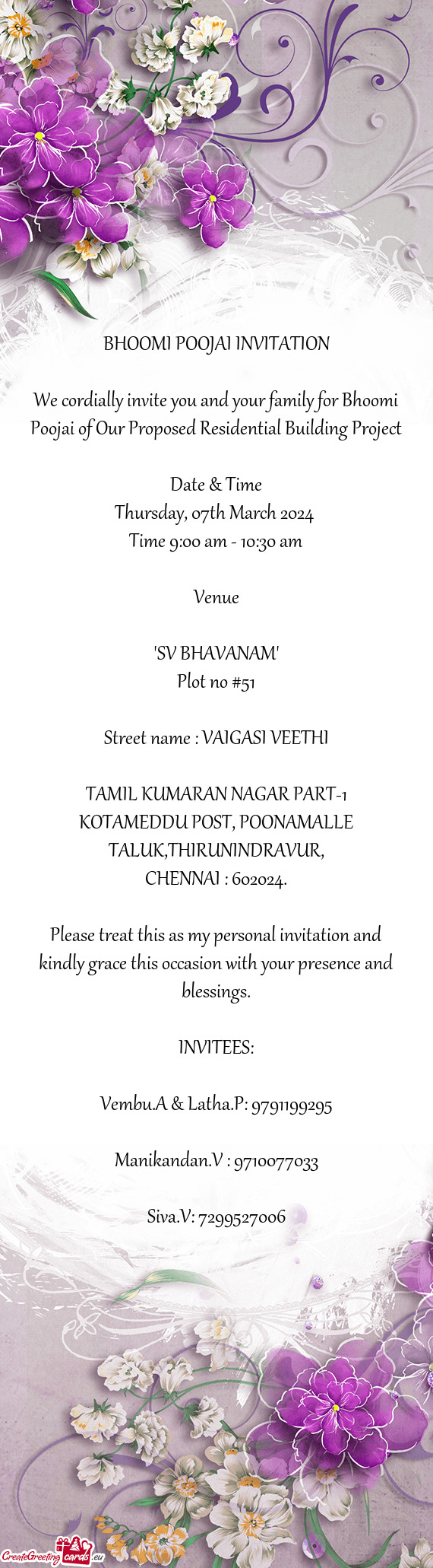 "SV BHAVANAM"