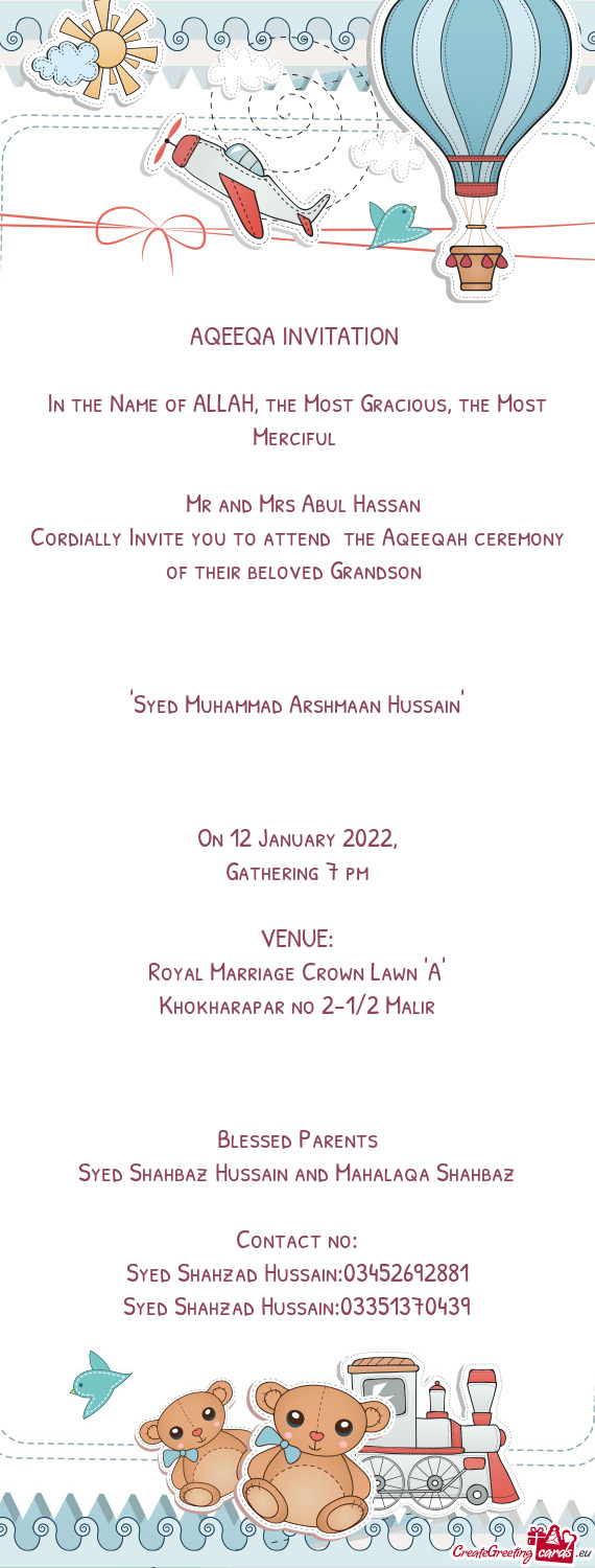 "Syed Muhammad Arshmaan Hussain"