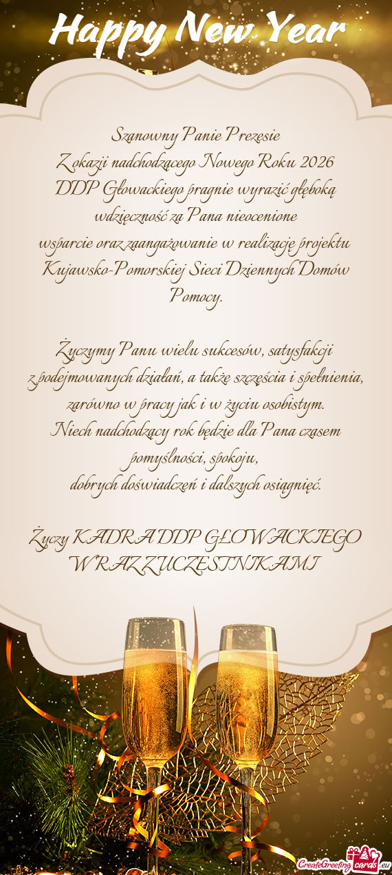 Szanowny Panie Prezesie