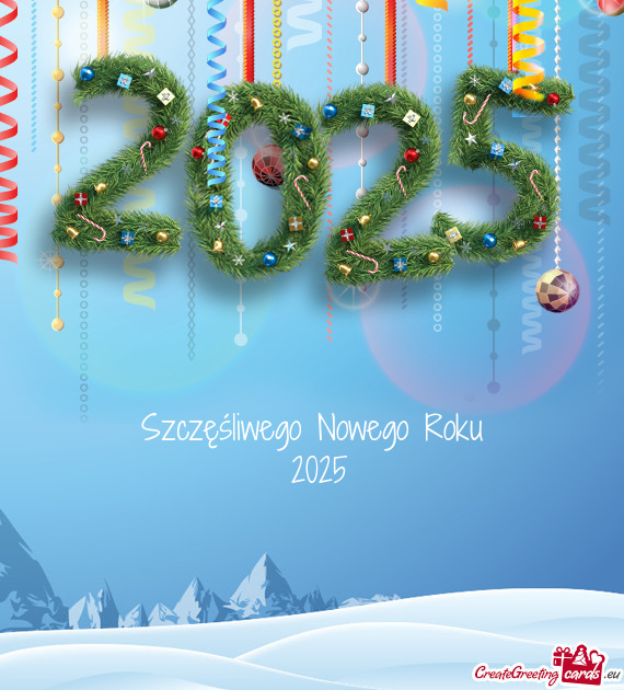 Szczęśliwego Nowego Roku   2025