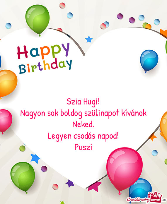 Szia Hugi