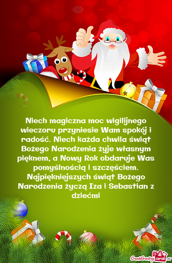 ?t Bożego Narodzenia żyje własnym pięknem, a Nowy Rok obdaruje Was pomyślnością i szczęście