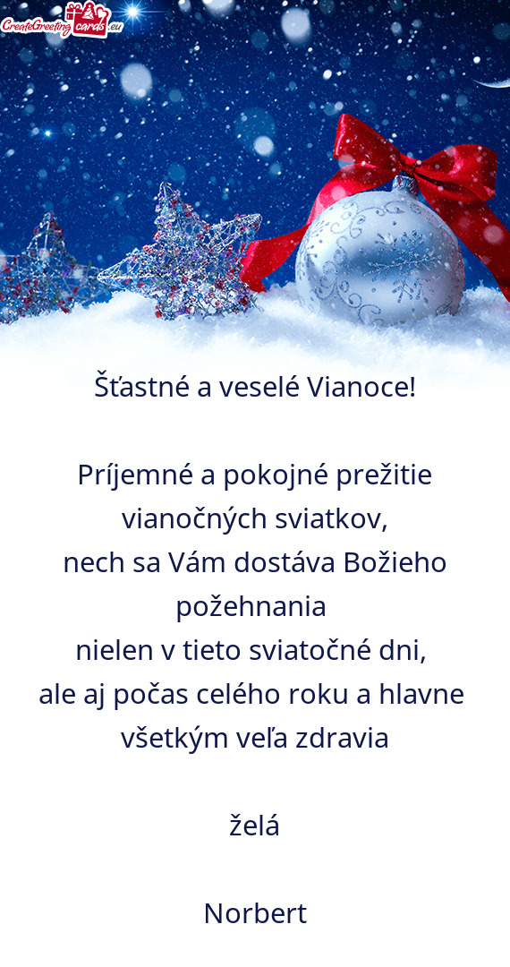 ?ťastné a veselé Vianoce