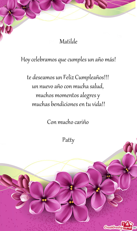 Te deseamos un Feliz Cumpleaños