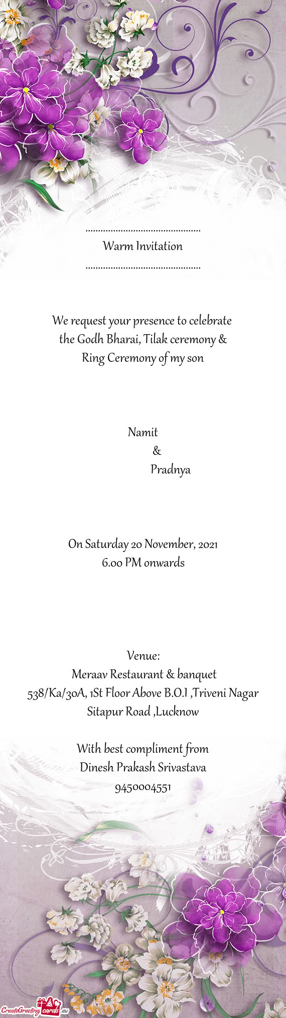 The Godh Bharai, Tilak ceremony &